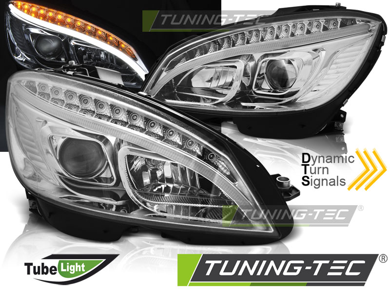 5663_0.jpg Faros TUBE LIGHT CHROME SEQ para MERCEDES W204 07-10