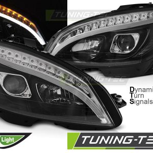 Faros TUBE LIGHT BLACK SEQ para MERCEDES W204 07-10