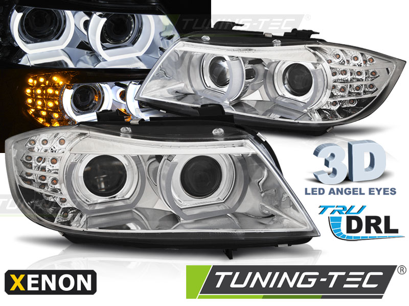 5738_0.jpg Faros XENON ANGEL EYES LED DRL CHROME para BMW E90/E91 09-11
