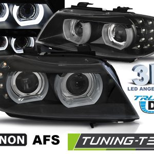 Faros XENON LED DRL BLACK AFS para BMW E90/E91 09-11