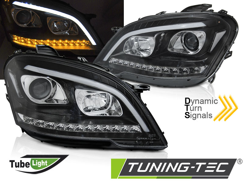 6697_0.jpg Faros TUBE LIGHT BLACK SEQ para MERCEDES W164 ML M-Clase 09-11