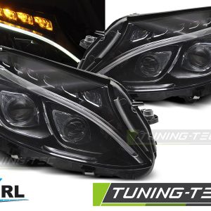 Faros TRUE DRL BLACK para MERCEDES W205 14-18