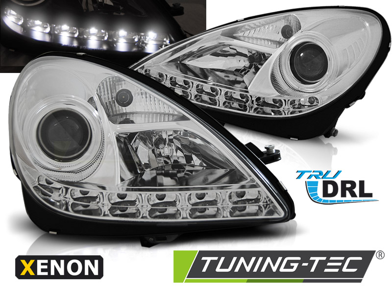 6928_0.jpg Faros XENON DRL CHROME para MERCEDES R171 SLK 04-11