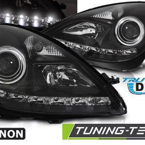 Faros XENON DRL BLACK para MERCEDES R171 SLK 04-11