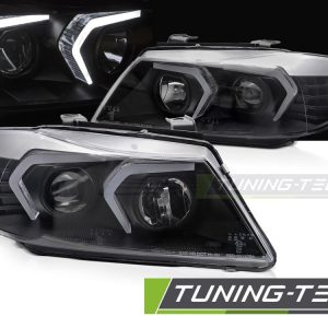 Faros LED BLACK para BMW E90/E91 05-08