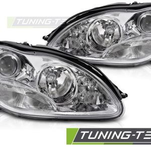 Faros CHROME para MERCEDES W220 S-Clase 98-02