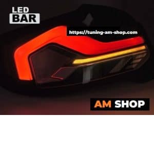 Pilotos traseros LED BAR para BMW Serie 2 F22/ F23 / F87 M2 en Rojo/Fumé