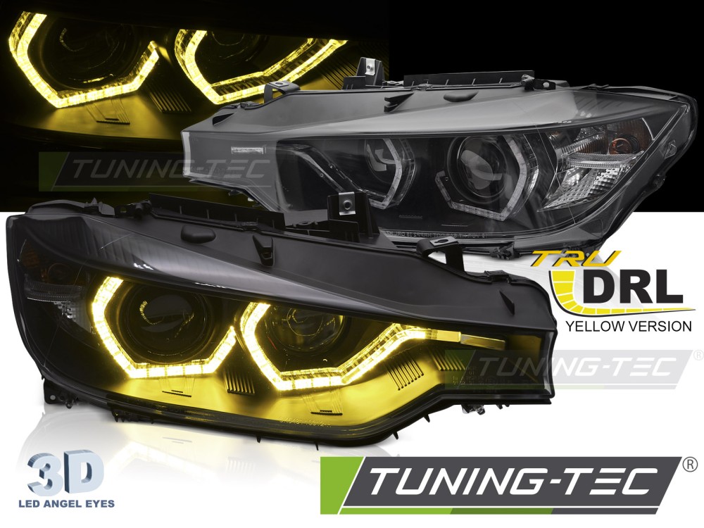 7758_0.jpg Faros ANGEL EYES YELLOW LED DRL BLACK para BMW F30/F31 11-15