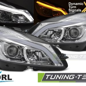 Faros TUBE LED CHROME SEQ DRL para MERCEDES W204 11-14