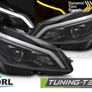 Faros TUBE LED BLACK SEQ DRL para MERCEDES W204 11-14