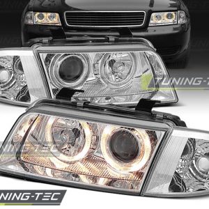 Faros ANGEL EYES CROMO para AUDI A4 B5 11.94-12.98