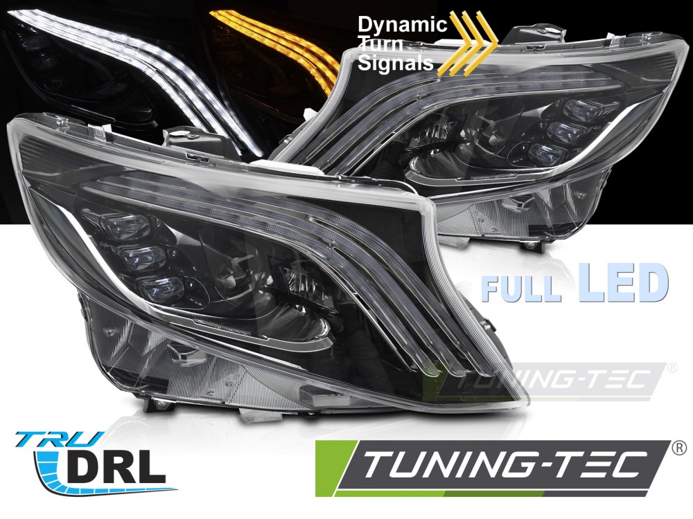 9013_0.jpg Faros FULL LED SEQ DRL para MERCEDES V-CLASS / VITO W447 14-23