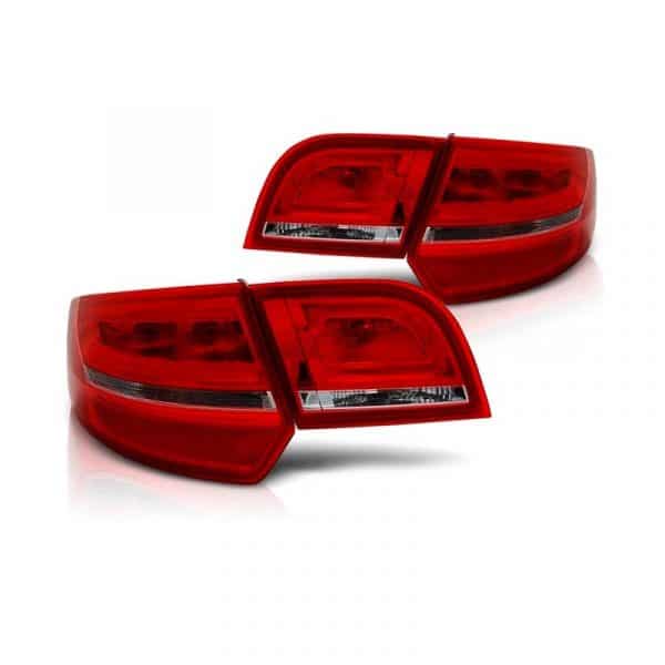 Pilotos traseros LED BAR para AUDI A3 8P Sportback en Rojo