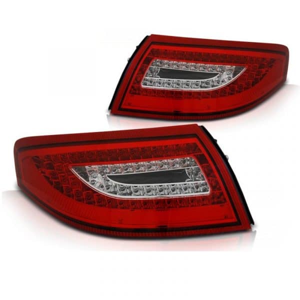 Pilotos traseros LED para PORSCHE 911 (996) del 99-04 Rojo/Blanco