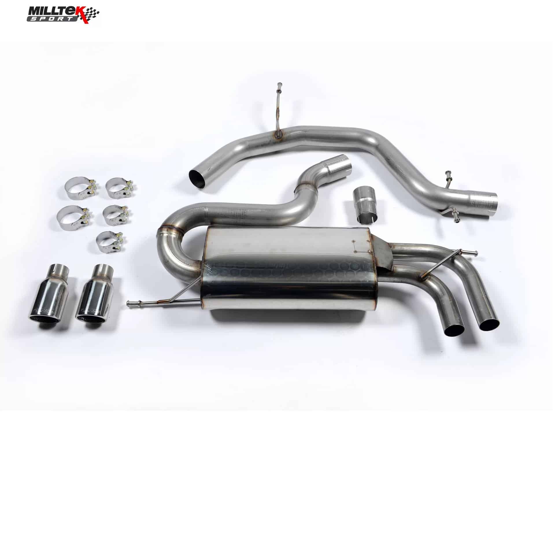 SSXVW147_1 Escape Milltek VW Golf 5 GTI Cat back NON-RESONATED