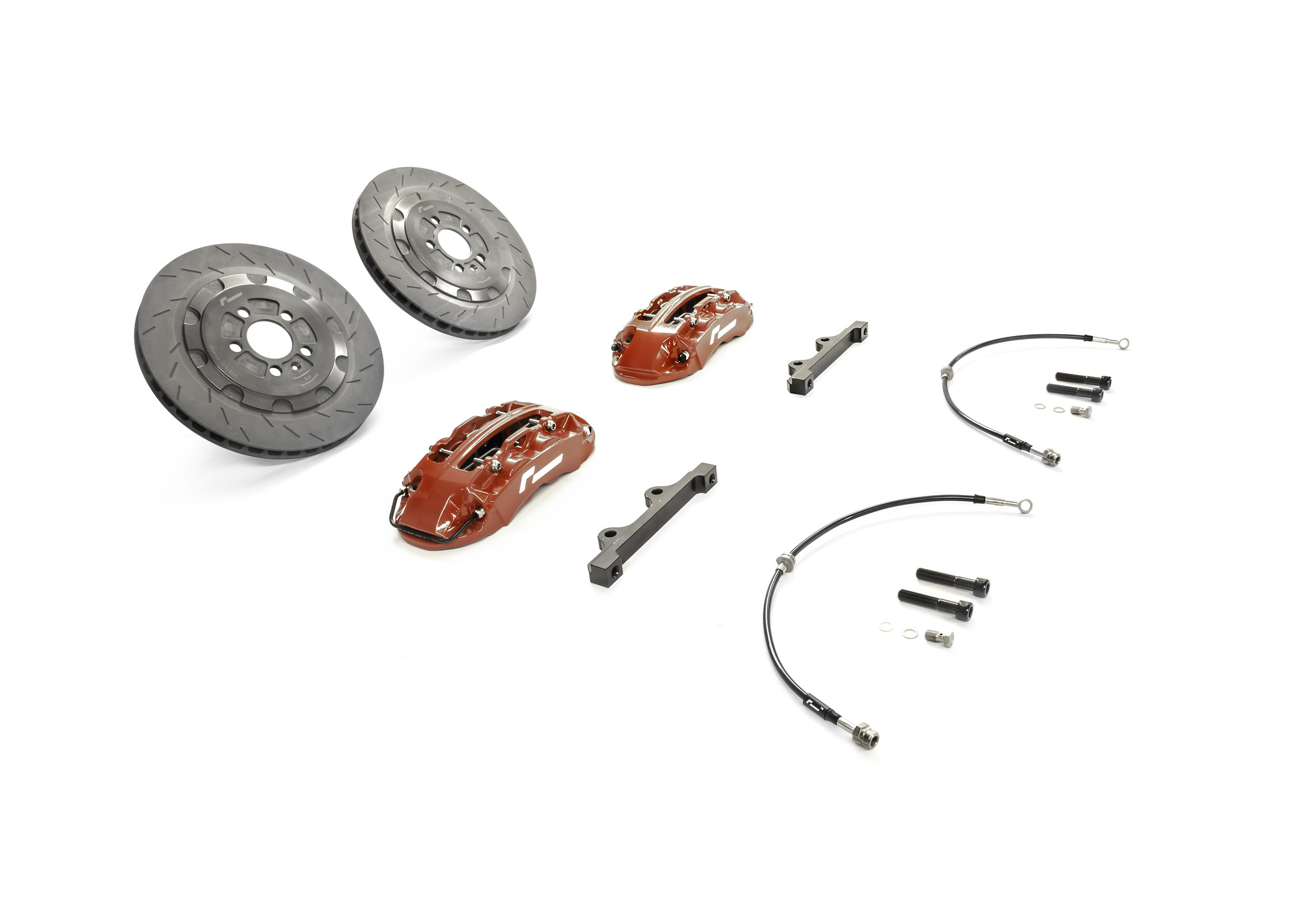 VWR652000-RED-5.jpg Kit de Frenos RacingLine Stage 2 Evo de 345mm 4 Pistones MQB / MQB evo en Rojo