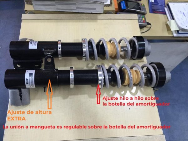 Suspensión roscada COMP/LOWTEC SEAT Inca