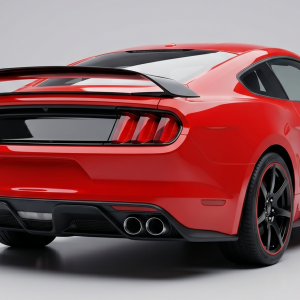 Alerón Ford Mustang 2015-2020 Look GT350 II Negro brillante