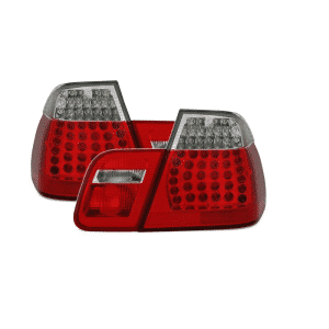 Pilotos traseros LED para serie 3 BMW E46 en rojo y blanco Berlina 4 puertas