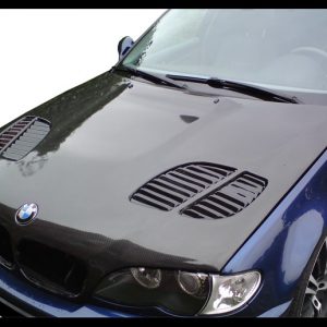 Capó Carbono BMW E46 ’02-06 4P. Look M3 GTR C/T