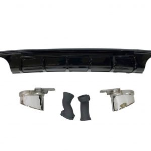 Difusor Trasero Audi A6 / A6 Avant C8 19-21 Look RS6 Negro brillante
