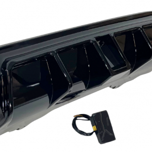 Difusor Trasero BMW E60 look M Performance Brillante Negro Luz de freno led