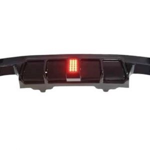 Difusor Trasero BMW E60 look M Performance Brillante Negro Luz de freno led
