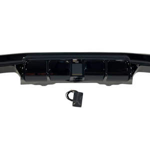 Difusor Trasero BMW E60 look M Performance Brillante Negro Luz de freno led