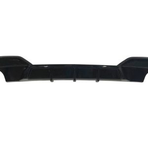 Difusor Trasero BMW F06 / F12 / F13 Look M Performance 2 Salidas Brillante Negro