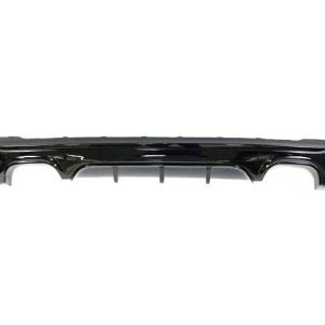 Difusor Trasero BMW F22 / F23 14-19 Doble salida Brillante Negro