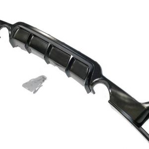 Difusor Trasero BMW F32 / F33 / F36 Look M Performance 2 Salidas Brillante Negro