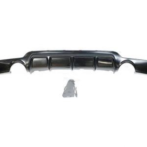 Difusor Trasero BMW F32 / F33 / F36 Look M Performance 2 Salidas Brillante Negro