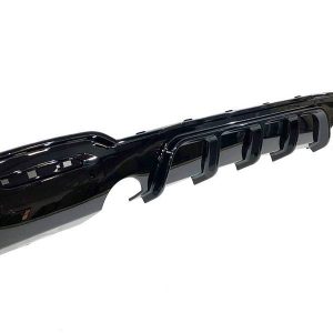 Difusor Trasero BMW Serie 3 Gran Turismo F34 GT 2 Salidas simples Brillante Negro