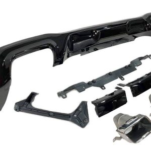 Difusor Trasero BMW Serie 2 Gran Coupé F44 look M Performance Brillante Negro