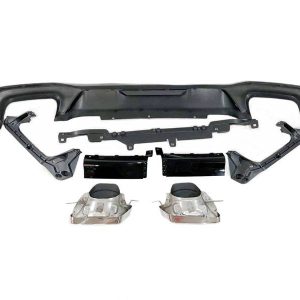 Difusor Trasero BMW Serie 2 Gran Coupé F44 look M Performance Brillante Negro
