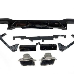 Difusor Trasero BMW Serie 2 Gran Coupé F44 look M Performance Brillante Negro