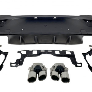 Difusor Trasero Mercedes GLE C167 GLE 2020 + Colas de Escape Look E53 Black