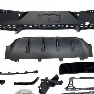Difusor Trasero Mercedes GLC C254 GLC 2023+ Coupe look AMG GLC63 Black