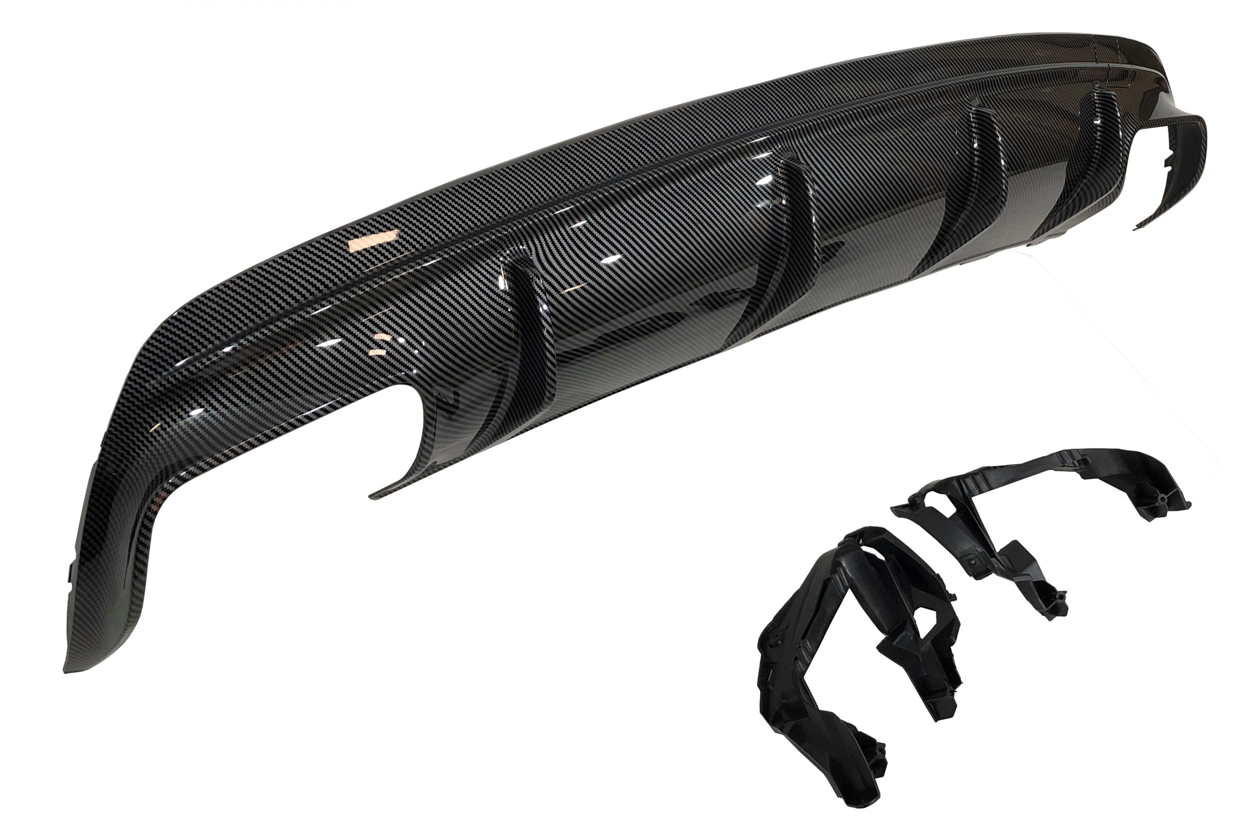 difusor-trasero-mercedes-cla-w117-13-16-look-a45-abs-2.jpg Difusor Trasero Mercedes CLA W117 13-15 4P/SW Look A45 Carbono