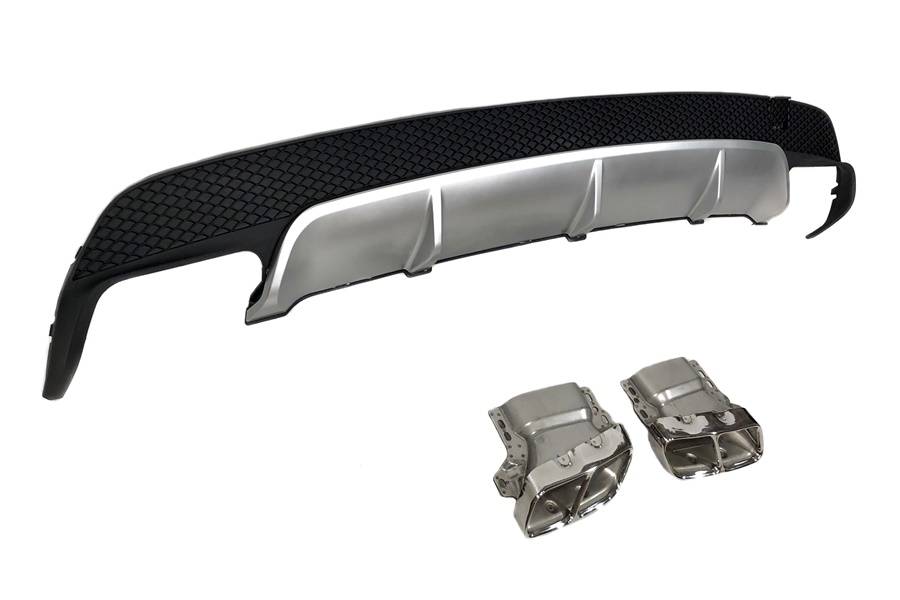 difusor-trasero-mercedes-cla-w117-13-16-look-a45-abs-5.jpg Difusor Trasero Mercedes CLA W117 2013-2018 4P/SW Look A45 ABS