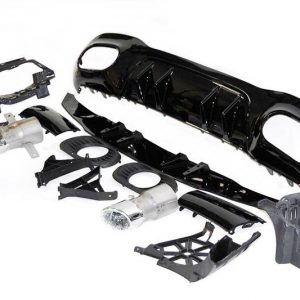 Difusor Trasero Mercedes Clase A Sedán V177 Look AMG A35 4 Puertas