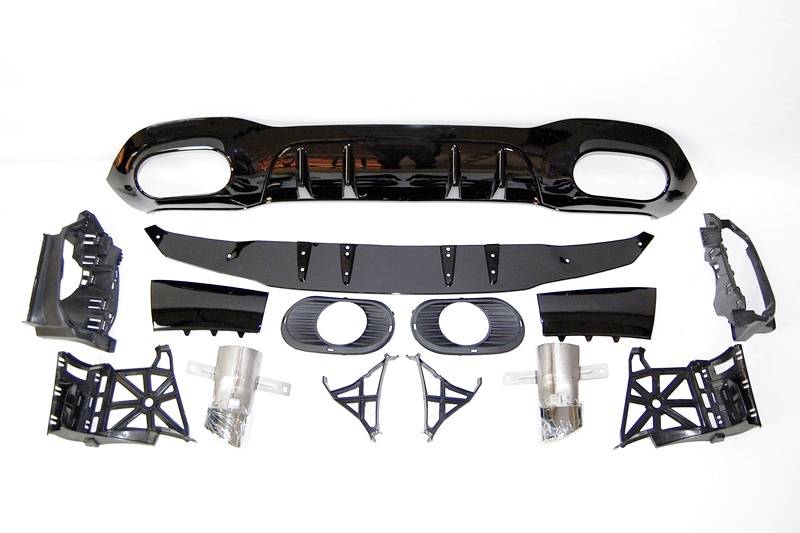 difusor-trasero-mercedes-v177-amg-look-a35-4-puertas.jpg Difusor Trasero Mercedes Clase A Sedán V177 Look AMG A35 4 Puertas