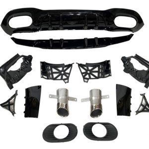 Difusor Trasero Mercedes Clase A Sedán V177 Look AMG A45 4 Puertas