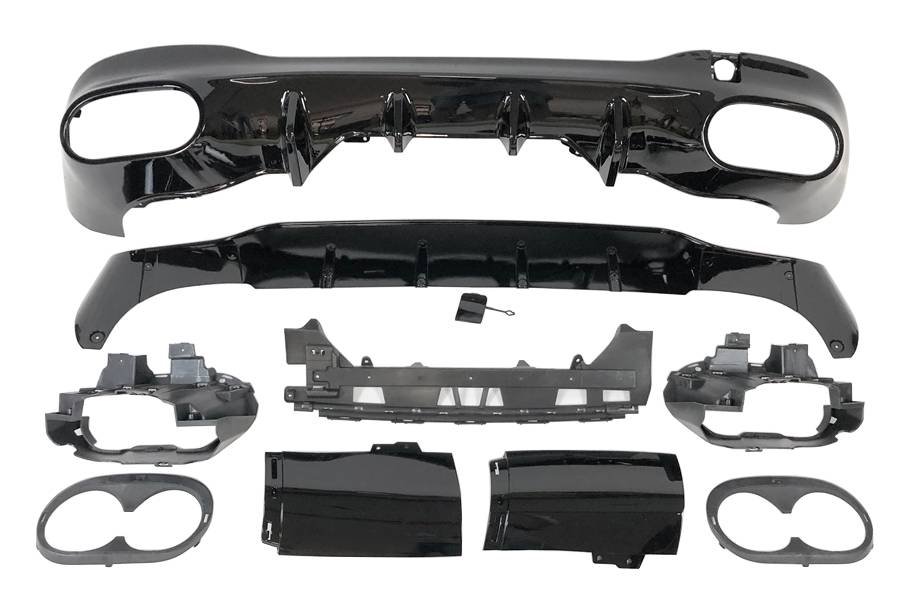 difusor-trasero-mercedes-w118-look-a45-negro-brillo.jpg Difusor Trasero Mercedes W118 CLA Look A45 Negro Brillo