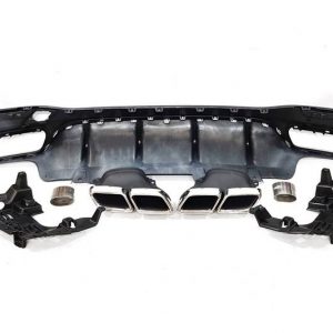 Difusor Trasero Mercedes GLE W166 GLE 350 look AMG 63 + Colas de Escape