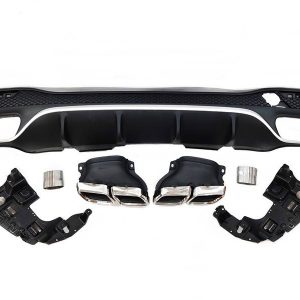 Difusor Trasero Mercedes GLE W166 GLE 350 look AMG 63 + Colas de Escape