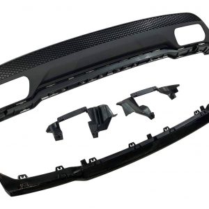 Difusor Trasero Mercedes Clase A W176 2012-2018 Look A45 ABS