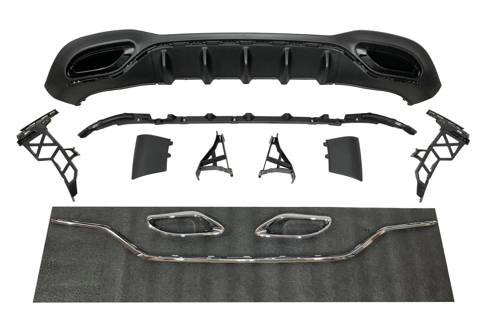 difusor-trasero-mercedes-w177-2018-2023-look-amg-1.jpg Difusor Trasero Mercedes Clase A W177 2018-2023 Look AMG