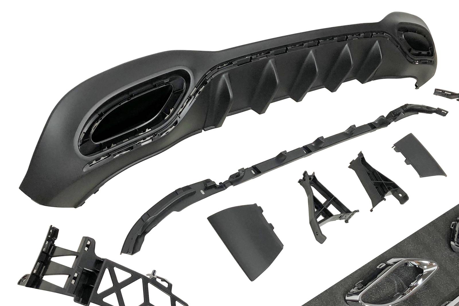 difusor-trasero-mercedes-w177-2018-2023-look-amg-3.jpg Difusor Trasero Mercedes Clase A W177 2018-2023 Look AMG