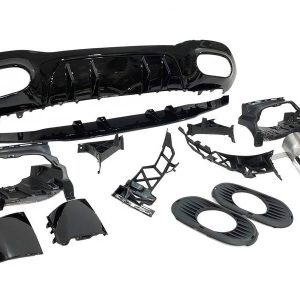 Difusor Trasero Mercedes Clase A W177 2018-2023 Look AMG A35
